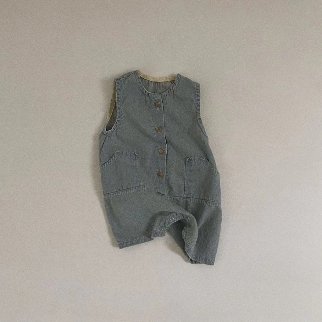 Baby Kid Unisex Solid Color Rompers Wholesale 230413583