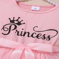 Load image into Gallery viewer, Kid Girls Solid Color Letters Dresses Wholesale 25070829
