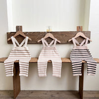 Load image into Gallery viewer, Baby Kid Girls Striped Jumpsuits Wholesale 240802378
