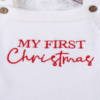 Load image into Gallery viewer, Baby Girls Solid Color Embroidered Christmas Rompers Wholesale 25101512
