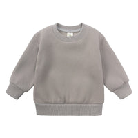 Load image into Gallery viewer, 2 Pieces Set Baby Kid Girls Boys Solid Color Tops And Pants Wholesale 25071505
