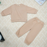 Load image into Gallery viewer, 2 Pieces Set Baby Unisex Solid Color Tops And Pants Wholesale 220831508
