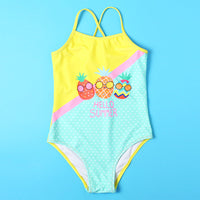 Load image into Gallery viewer, Hello Summer Pineapple Print Girl Swimsuit Wholesale 04382410
