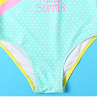 Load image into Gallery viewer, Hello Summer Pineapple Print Girl Swimsuit Wholesale 04382410
