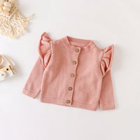 Load image into Gallery viewer, Baby Kid Girls Solid Color Crochet Cardigan Wholesale 220817493
