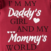 Load image into Gallery viewer, 4 Pieces Set Baby Girls Letters Rompers Flower Pants Headwear And Hats Wholesale 220831460
