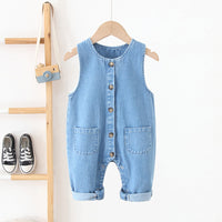 Load image into Gallery viewer, Baby Kid Unisex Solid Color Jumpsuits Wholesale 220817301
