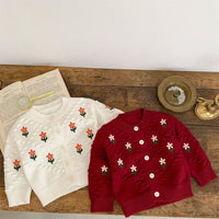 Load image into Gallery viewer, Baby Girls Flower Cardigan Wholesale 221216528
