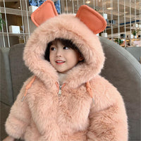 Load image into Gallery viewer, Baby Kid Girls Solid Color Cartsoon Jackets Outwears Wholesale 221229654
