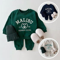 Load image into Gallery viewer, 2 Pieces Set Baby Kid Girls Boys Letters Print Hoodies Sweatshirts And Solid Color Pants Wholesale 230828316
