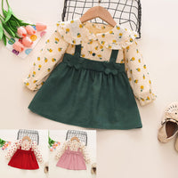 Load image into Gallery viewer, Baby Kid Girls Color-blocking Flower Dresses Wholesale 230114541
