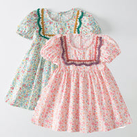 Load image into Gallery viewer, Baby Kid Girls Flower Print Dresses Wholesale 220429473
