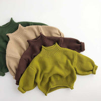 Load image into Gallery viewer, Baby Kid Unisex Solid Color Crochet Sweaters Knitwear Wholesale 220914523
