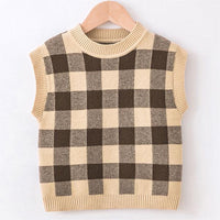 Load image into Gallery viewer, Baby Kid Unisex Checked Crochet Sweaters Wholesale 22113094
