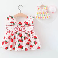 Load image into Gallery viewer, Baby Girls Fruit Dresses Wholesale 220330169
