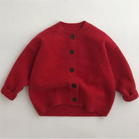Load image into Gallery viewer, Baby Kid Unisex Solid Color Crochet Cardigan Wholesale 230103566
