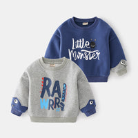 Load image into Gallery viewer, Baby Kid Boys Letters Color-blocking Cartoon Hoodies Swearshirts Wholesale 220713210
