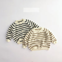 Load image into Gallery viewer, Baby Kid Unisex Striped Crochet Cardigan Wholesale 22112167
