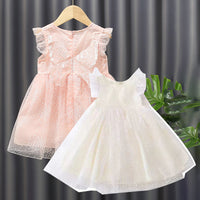 Load image into Gallery viewer, Baby Kid Girls Solid Color Flower Dresses Wholesale 220510495
