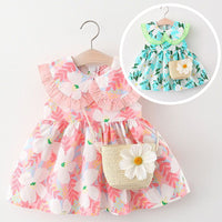 Load image into Gallery viewer, Baby Girls Flower Dresses Wholesale 220330182
