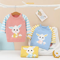 Load image into Gallery viewer, Baby Unisex Striped Color-blocking Animals Cartoon Sweaters Wholesale 221107264
