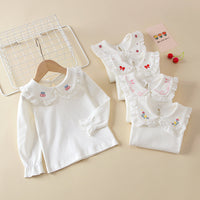 Load image into Gallery viewer, Baby Kid Girls Flower Fruit Print Tops Wholesale 220819268
