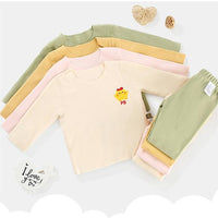 Load image into Gallery viewer, Baby Kid Girls Solid Color Letters Cartoon Sleepwears Wholesale 231019142
