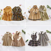 Load image into Gallery viewer, Baby Kid Girls Flower Polka dots Print Dresses Wholesale 230113183
