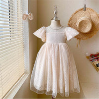 Load image into Gallery viewer, Baby Kid Girls Solid Color Bow Dresses Wholesale 220530411
