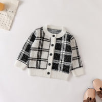 Load image into Gallery viewer, Baby Kid Unisex Checked Crochet Cardigan Wholesale 220817467
