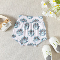 Load image into Gallery viewer, 3 Pieces Set Baby Girls Letters T-Shirts Cartoon Print Shorts And Bow Headwear Wholesale 230407514
