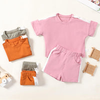 Load image into Gallery viewer, 2-Piece Baby Side Stripe Tracksuit Set Wholesale 41771574

