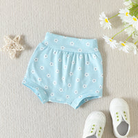 Load image into Gallery viewer, 3 Pieces Set Baby Girls Letters Flower Print T-Shirts Shorts And Bow Headwear Wholesale 230407513
