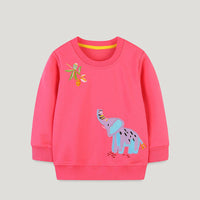 Load image into Gallery viewer, Baby Kid Girls Animals Embroidered Hoodies Swearshirts Wholesale 221221217
