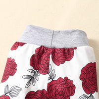Load image into Gallery viewer, 4 Pieces Set Baby Girls Letters Rompers Flower Pants Headwear And Hats Wholesale 220831460
