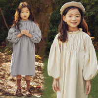 Load image into Gallery viewer, Baby Kid Girls Solid Color Dresses Wholesale 22092437
