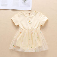 Load image into Gallery viewer, Baby Girls Flower Embroidered Rompers Wholesale 22051717
