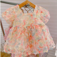 Load image into Gallery viewer, 2 Pieces Set Kid Girls Flower Tops And Shorts Wholesale 220524297
