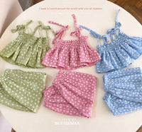 Load image into Gallery viewer, 2 Pieces Set Baby Kid Girls Flower Tank Tops And Pants Wholesale 220524199
