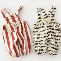Load image into Gallery viewer, Baby Unisex Striped Letters Jumpsuits Wholesale 220805477
