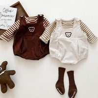 Load image into Gallery viewer, Baby Unisex Animals Cartoon Embroidered Rompers Wholesale 220815300
