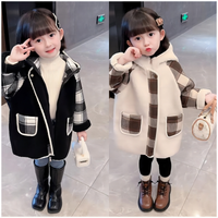 Load image into Gallery viewer, Baby Kid Girls Checked Coats Wholesale 22101371
