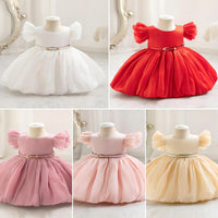 Load image into Gallery viewer, Baby Kid Girls Solid Color Princess Dresses Wholesale 25112541
