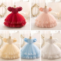 Load image into Gallery viewer, Kid Girls Polka dots Princess Dresses Wholesale 25112505
