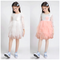 Load image into Gallery viewer, Kid Girls Color-blocking Lace Birthday Party Dresses Princess Dresses Wholesale 220711290
