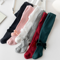 Load image into Gallery viewer, Girls Solid Color Bow Accessories Socks Wholesale 22030228
