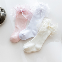 Load image into Gallery viewer, Baby Kid Girls Solid Color Bow Accessories Socks Wholesale 220302106

