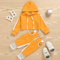 Load image into Gallery viewer, 2 Pieces Set Baby Girls Color-blocking Hoodies Swearshirts And Pants Wholesale 61287501
