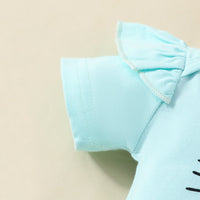 Load image into Gallery viewer, 2 Pieces Set Baby Girls Letters Print Rompers And Flower Pants Wholesale 20240406
