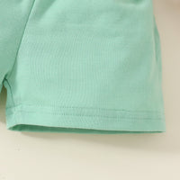 Load image into Gallery viewer, 2 Pieces Set Baby Boys Dinosaur Car Cartoon Print Rompers And Solid Color Shorts Wholesale 20240415
